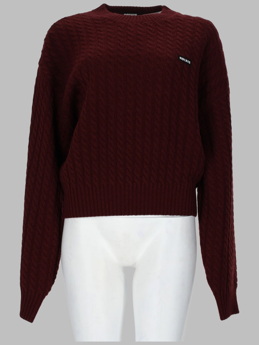 Rotate Maglia A Trecce In Lana E Cashmere