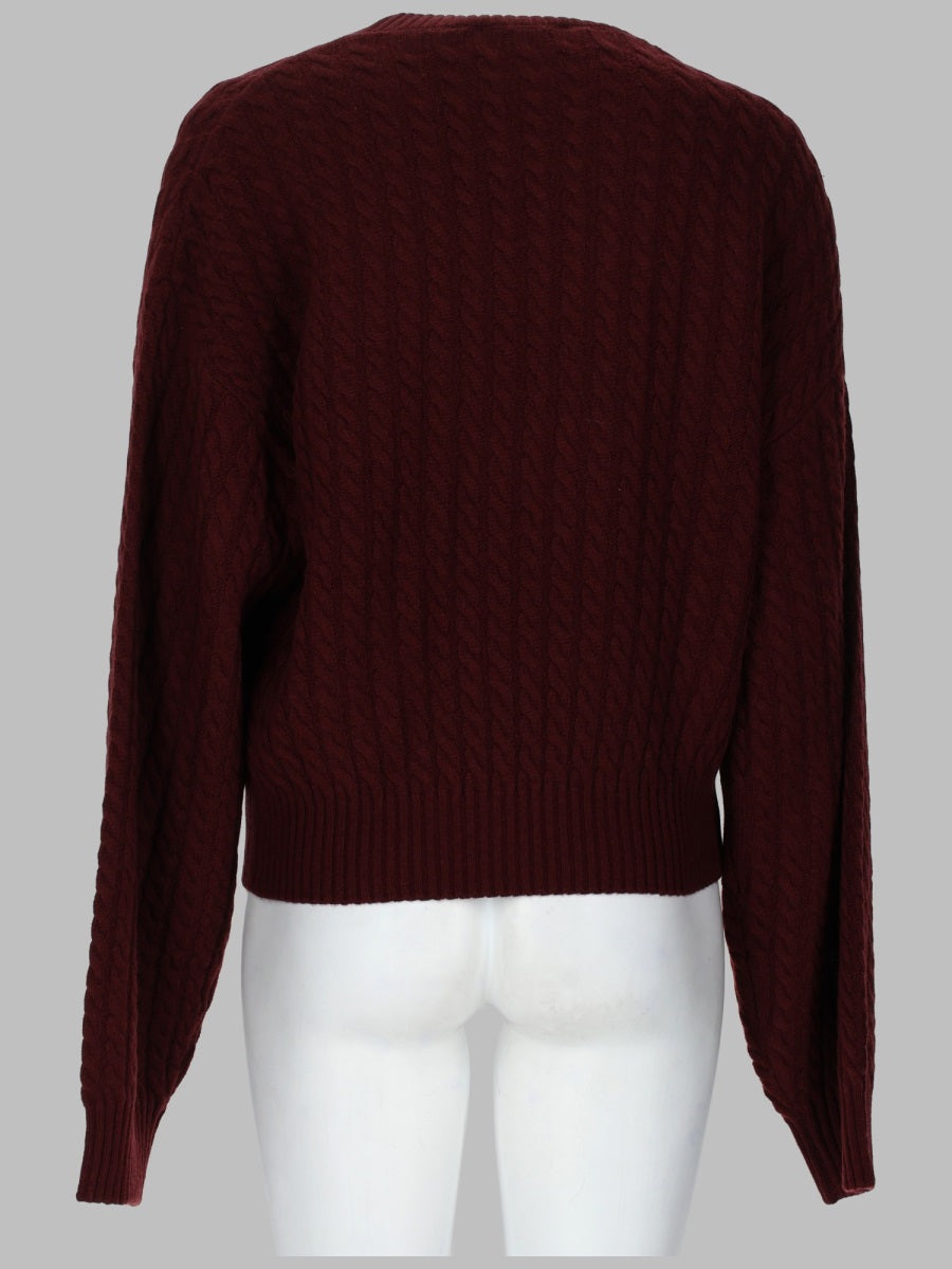 Rotate Maglia A Trecce In Lana E Cashmere