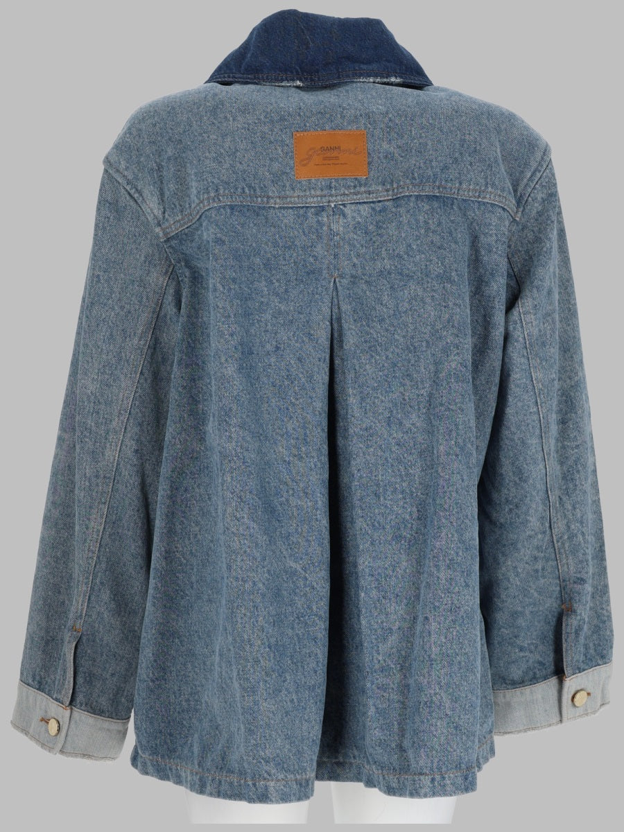 Ganni Giacca In Denim Patchwork
