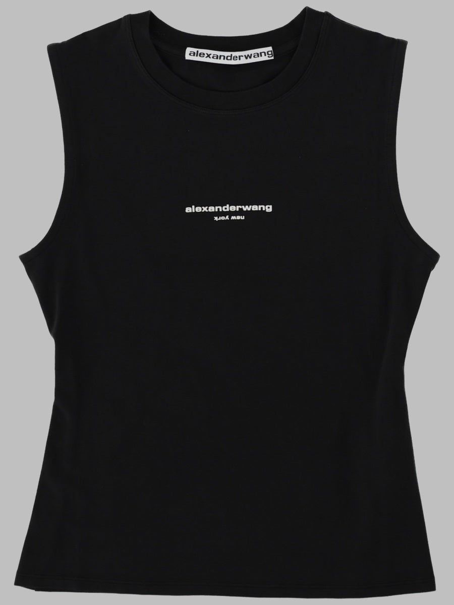 Alexander Wang Tank Top In Cotone Stretch