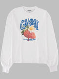 Ganni T Shirt Con Stampa "Strawberry"