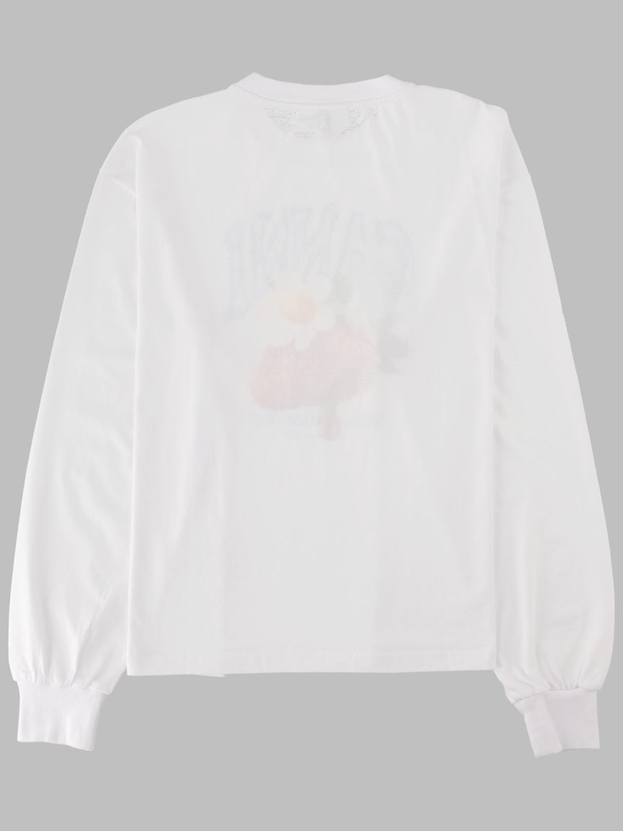 Ganni T Shirt Con Stampa "Strawberry"