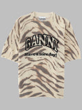 Ganni Maglia Slim Fit Con Stampa All Over