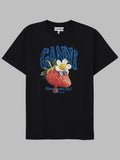 Ganni T Shirt Con Stampa Fragola
