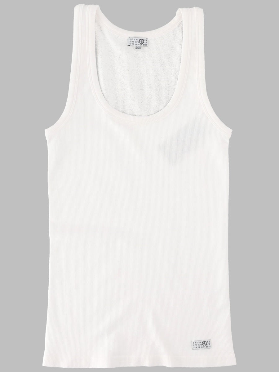 Mm6 Maison Margiela Tank Top Elasticizzato
