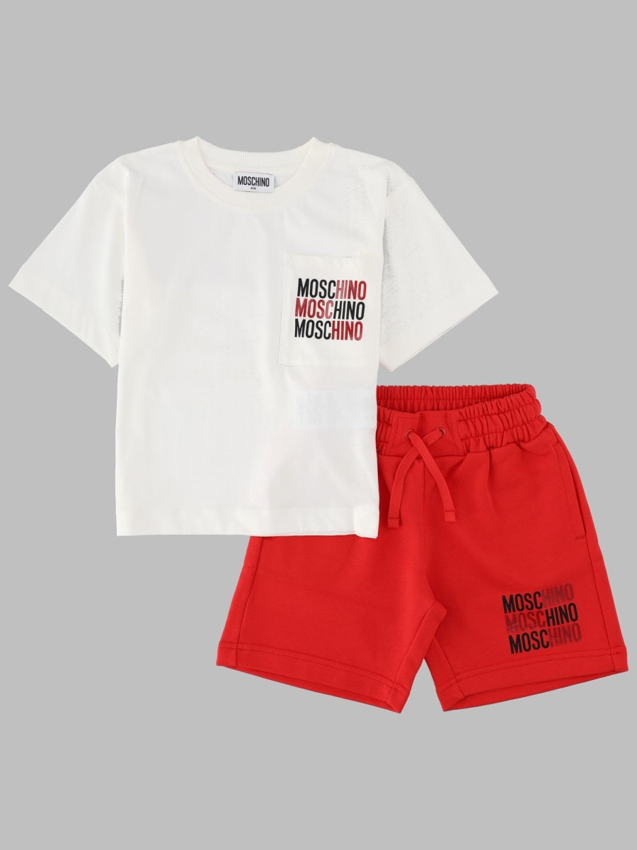 Moschino Maxi T Shirt Andshorts Set