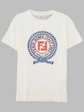 Fendi T Shirt Jersey Tinto Gesso