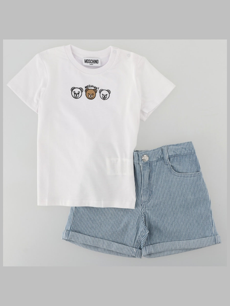 Moschino T Shirt And Shorts Set