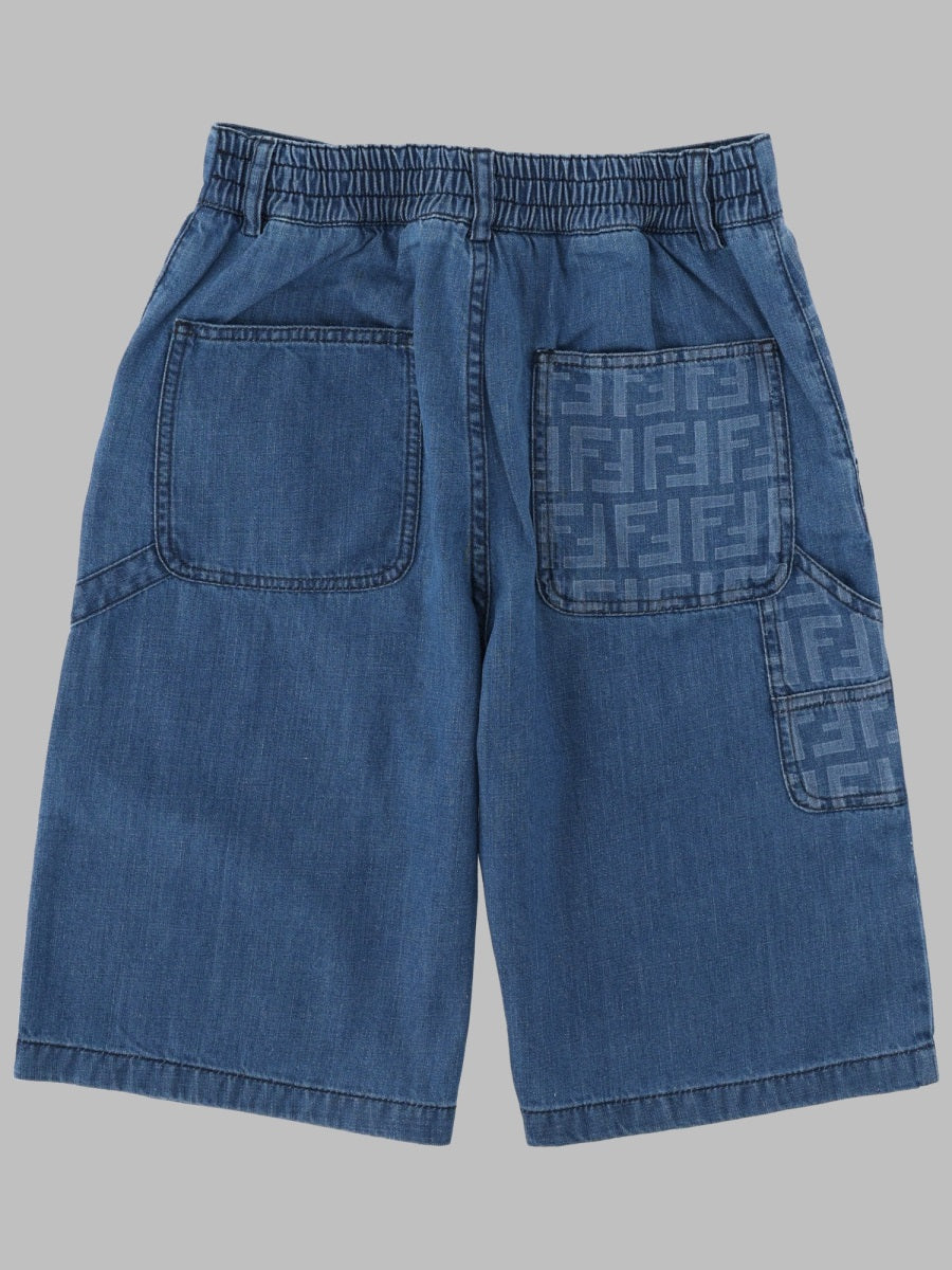 Fendi Bermuda Denim Dark Blu