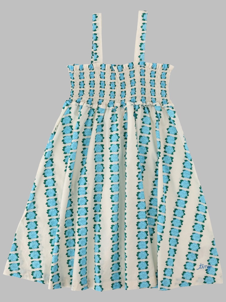 Tinycottons Blue Flowers Strap Dress
