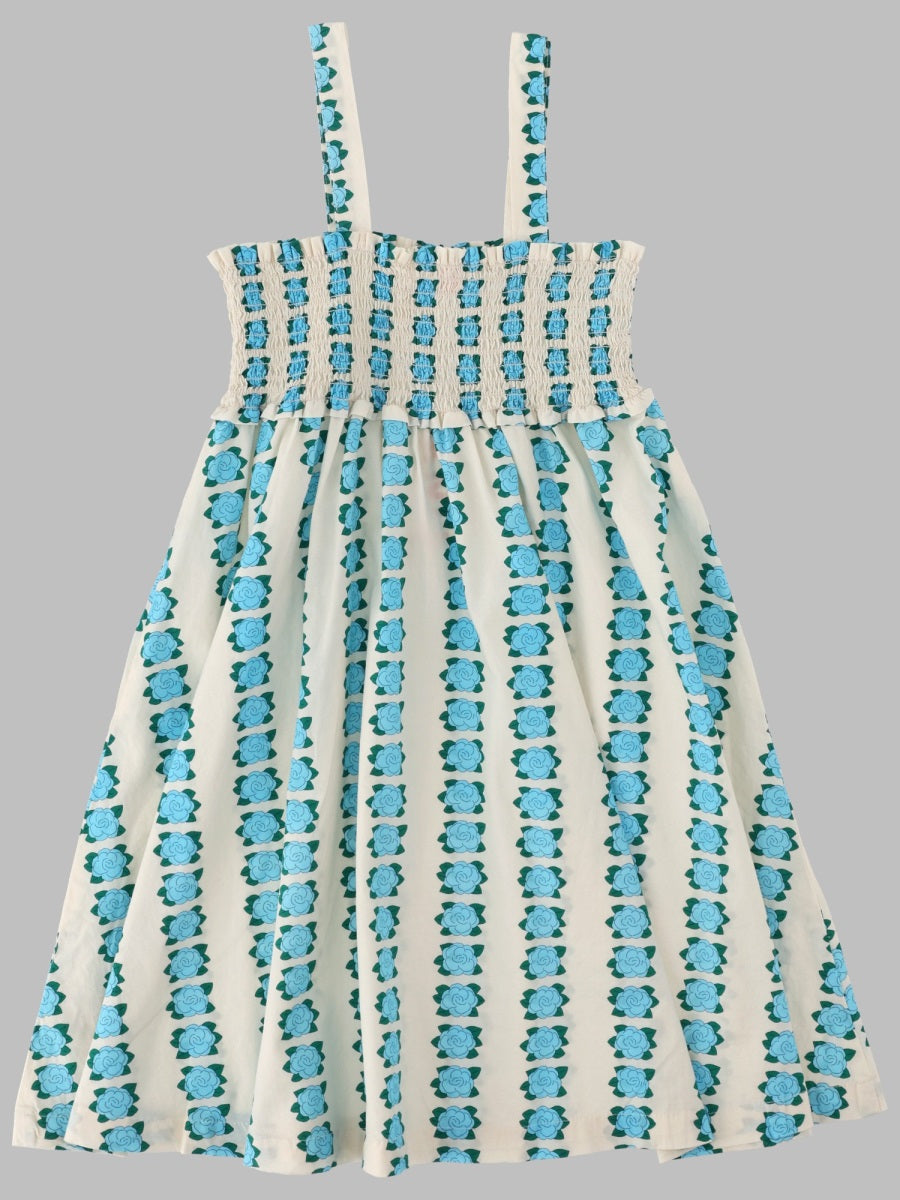 Tinycottons Blue Flowers Strap Dress