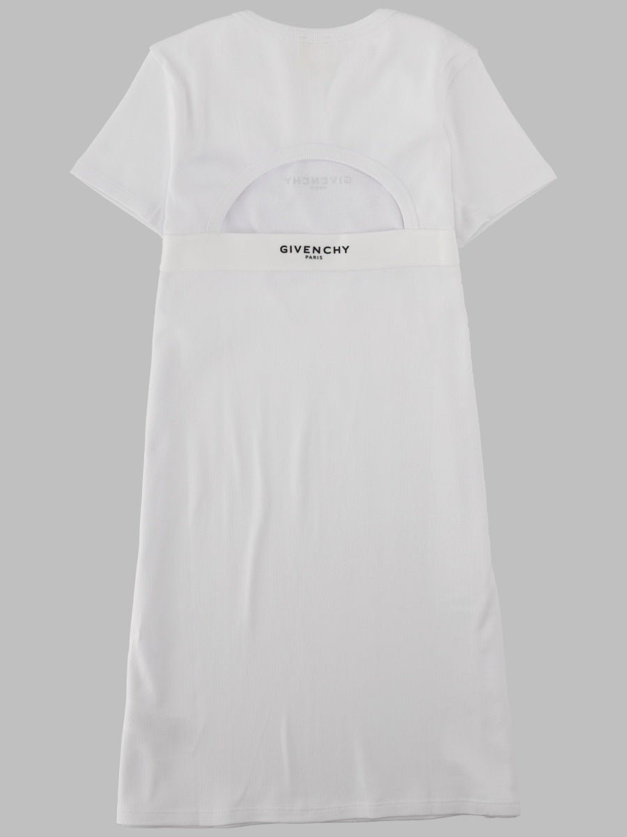 Givenchy Vestito A Costine Con Apertura Sul Retro