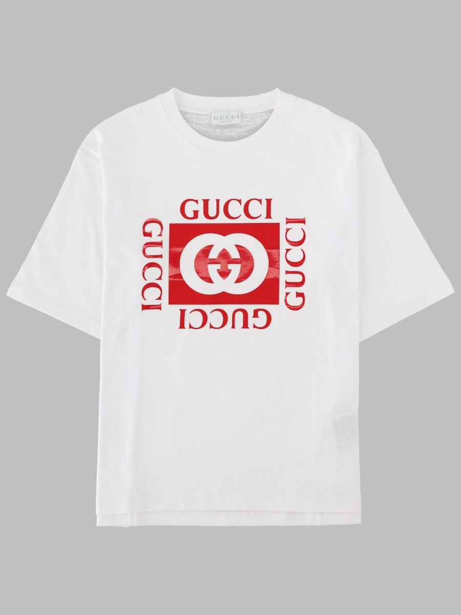 Gucci J S/S T Shirt
Medium Ctn Jers/
Opt White/Red/
Mc