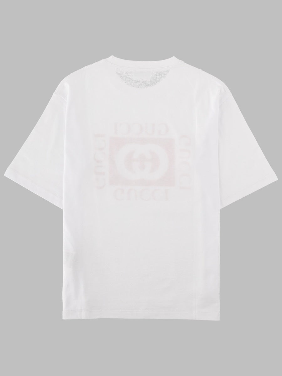 Gucci J S/S T Shirt
Medium Ctn Jers/
Opt White/Red/
Mc