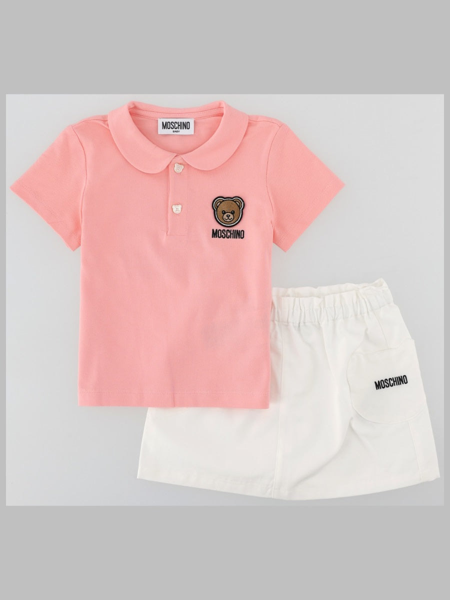 Moschino Polo Shirt And
Skirt Set