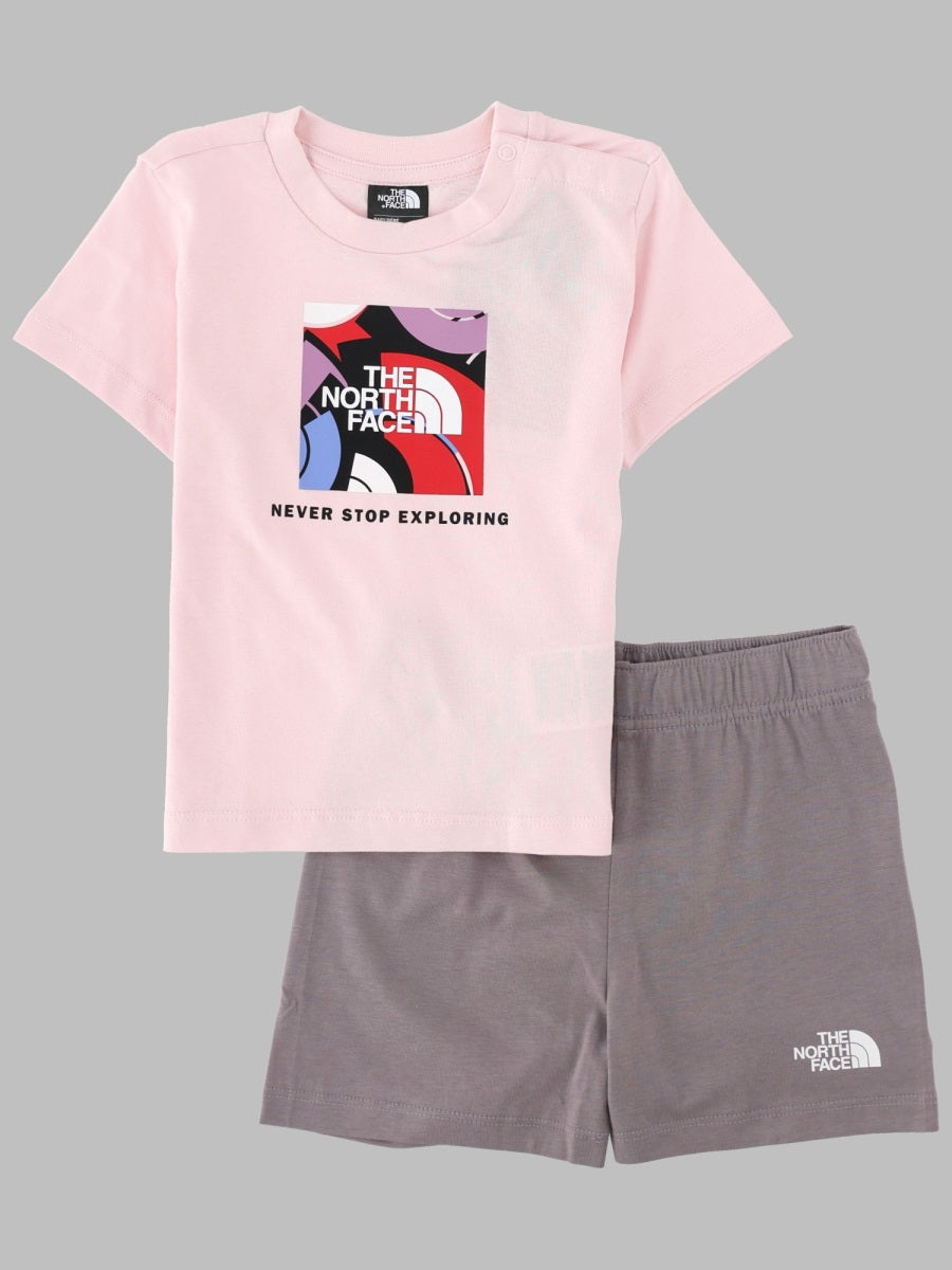The North Face Baby Box Nse Play Reg Short Set Pale Blossom/Transcende