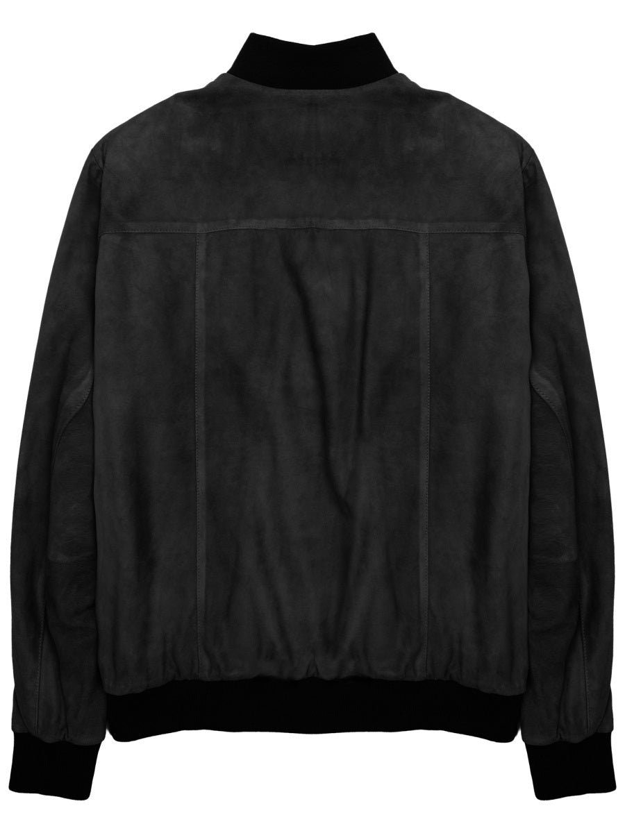 Low Brand Giacca Bomber In Suede