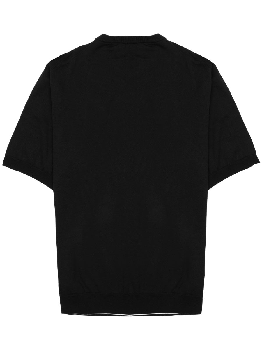 Luigi Gentile Maglia In Cotone A Manica Corta