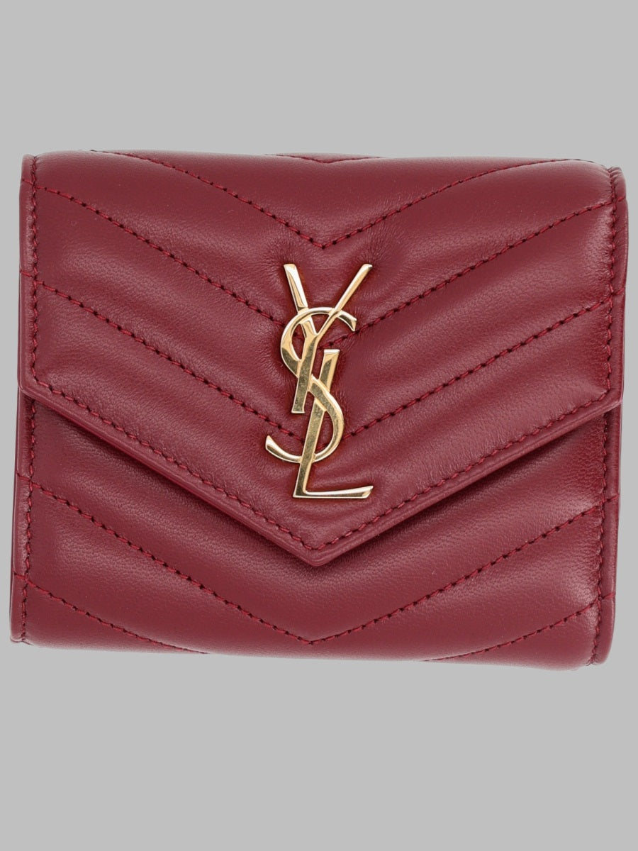 Saint Laurent Cassandre Matelassé Multi Fold Wallet