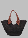 Hereu Borsa Intrecciata In Raffia
