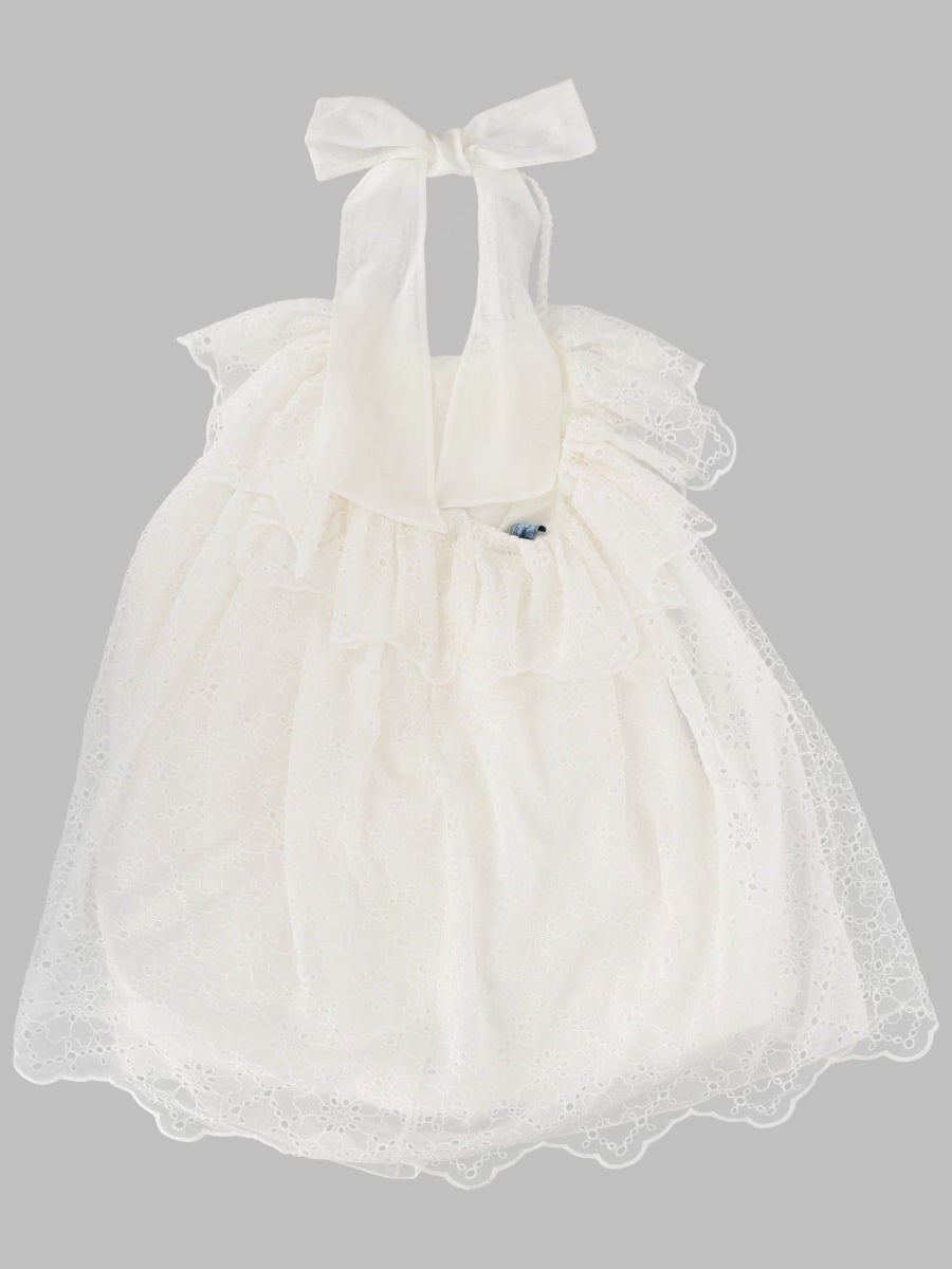 Mimisol Bow Embellished
Sangallo Dress