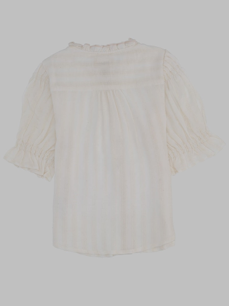 Bellerose Striped V Neck Shirt