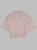 Bellerose Striped Cropped Shirt