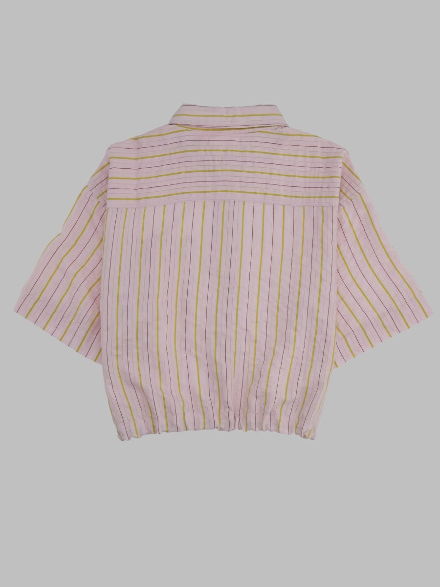 Bellerose Striped Cropped Shirt