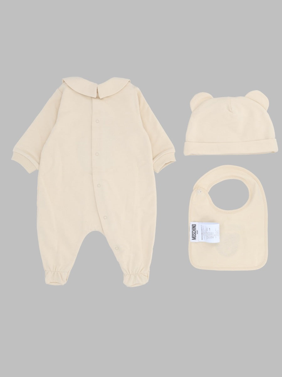 Moschino Babygrow Bib+Hat
Giftset (C.O)