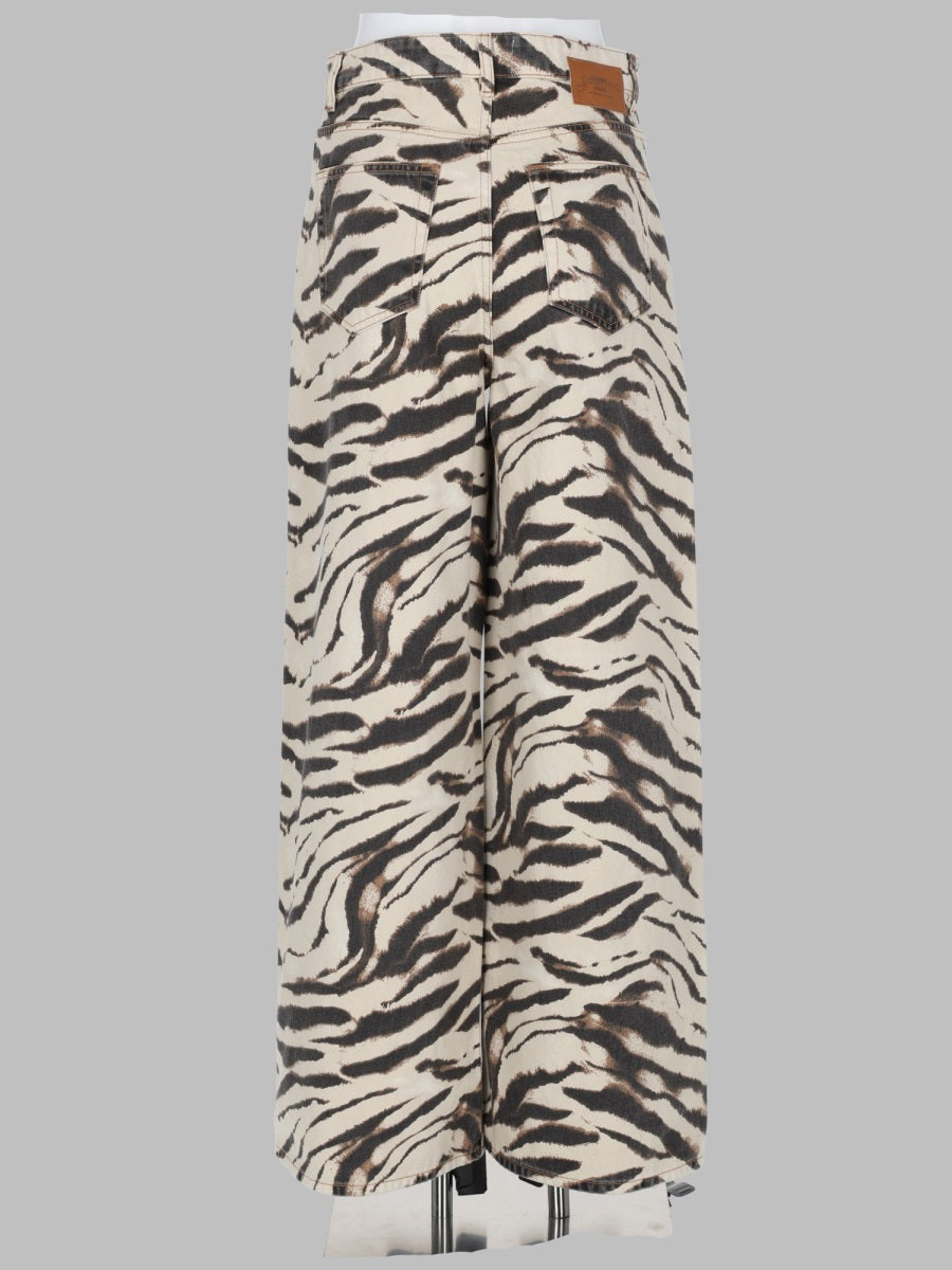 Ganni Jeans Con Stampa Animalier