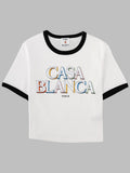 Casablanca T Shirt "Stacked Logo"