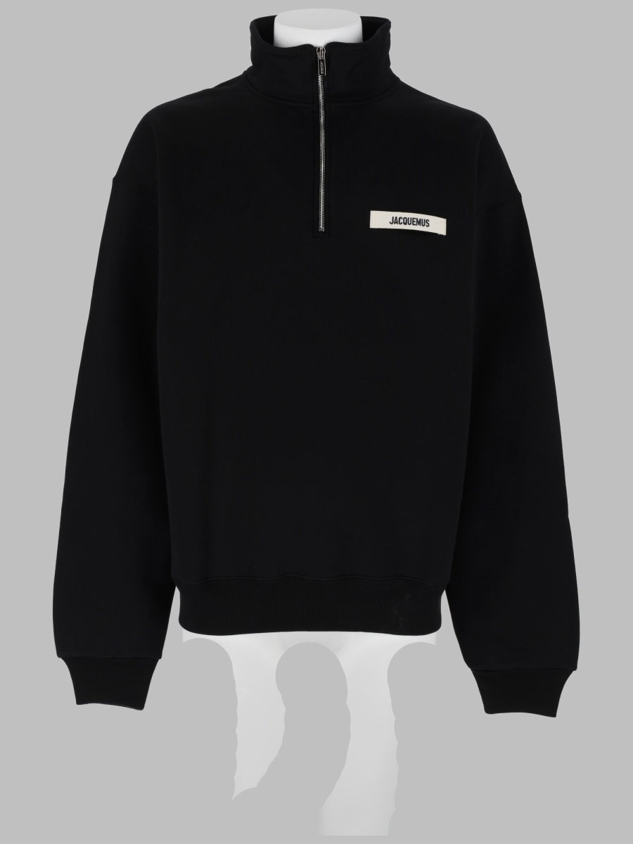 Jacquemus Felpa Con Logo E Zip