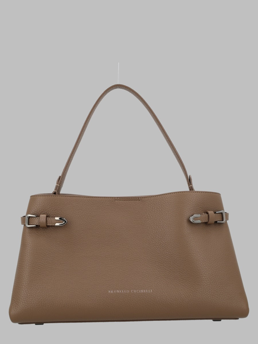 Brunello Cucinelli Borsa In Pelle Granata
