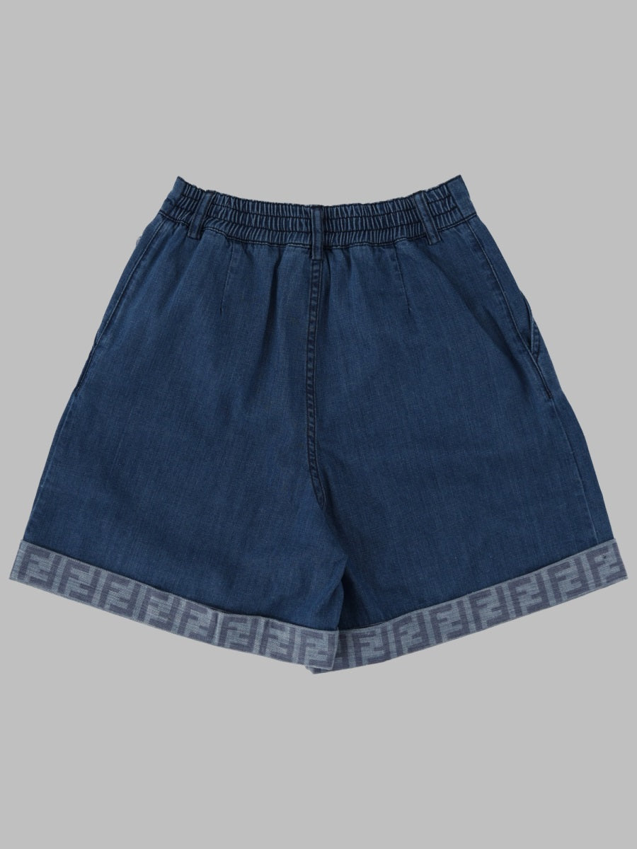 Fendi Short Denim Dark Blu