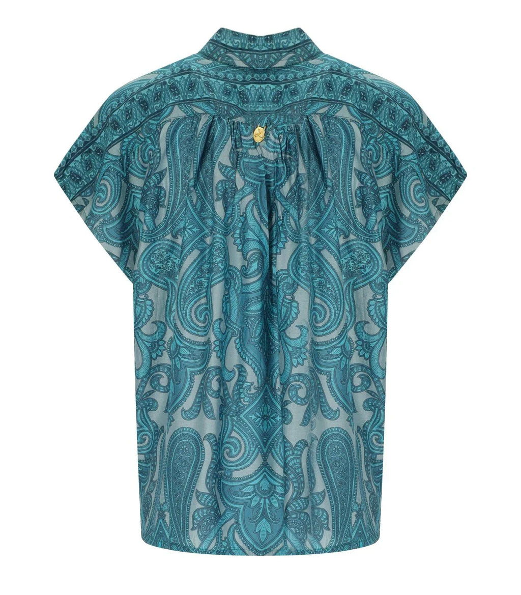 Pahiesa Formentera Light Blue Patterned Shirt