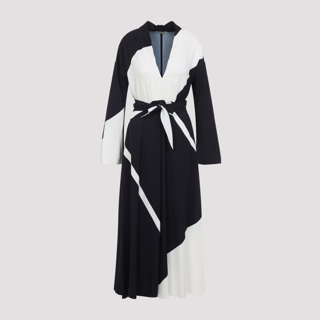 Alberta Ferretti Twill Printed Dress