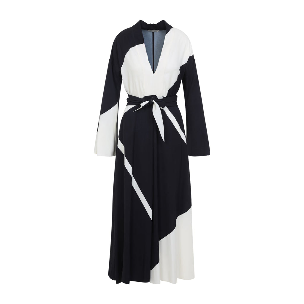 Alberta Ferretti Twill Printed Dress
