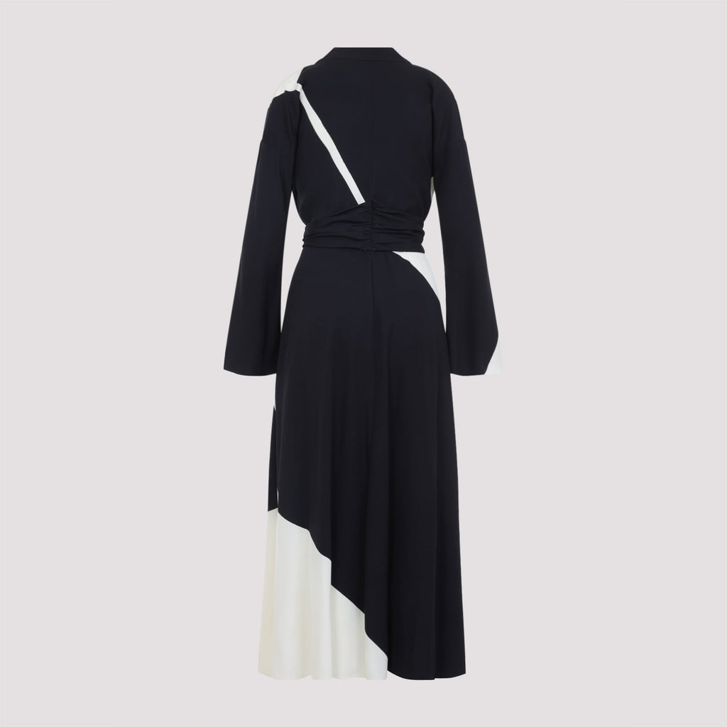 Alberta Ferretti Twill Printed Dress