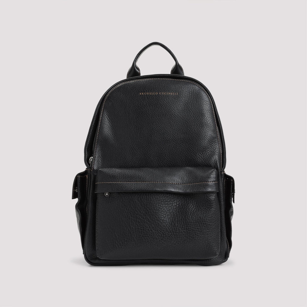Brunello Cucinelli Grained Leather Backpack