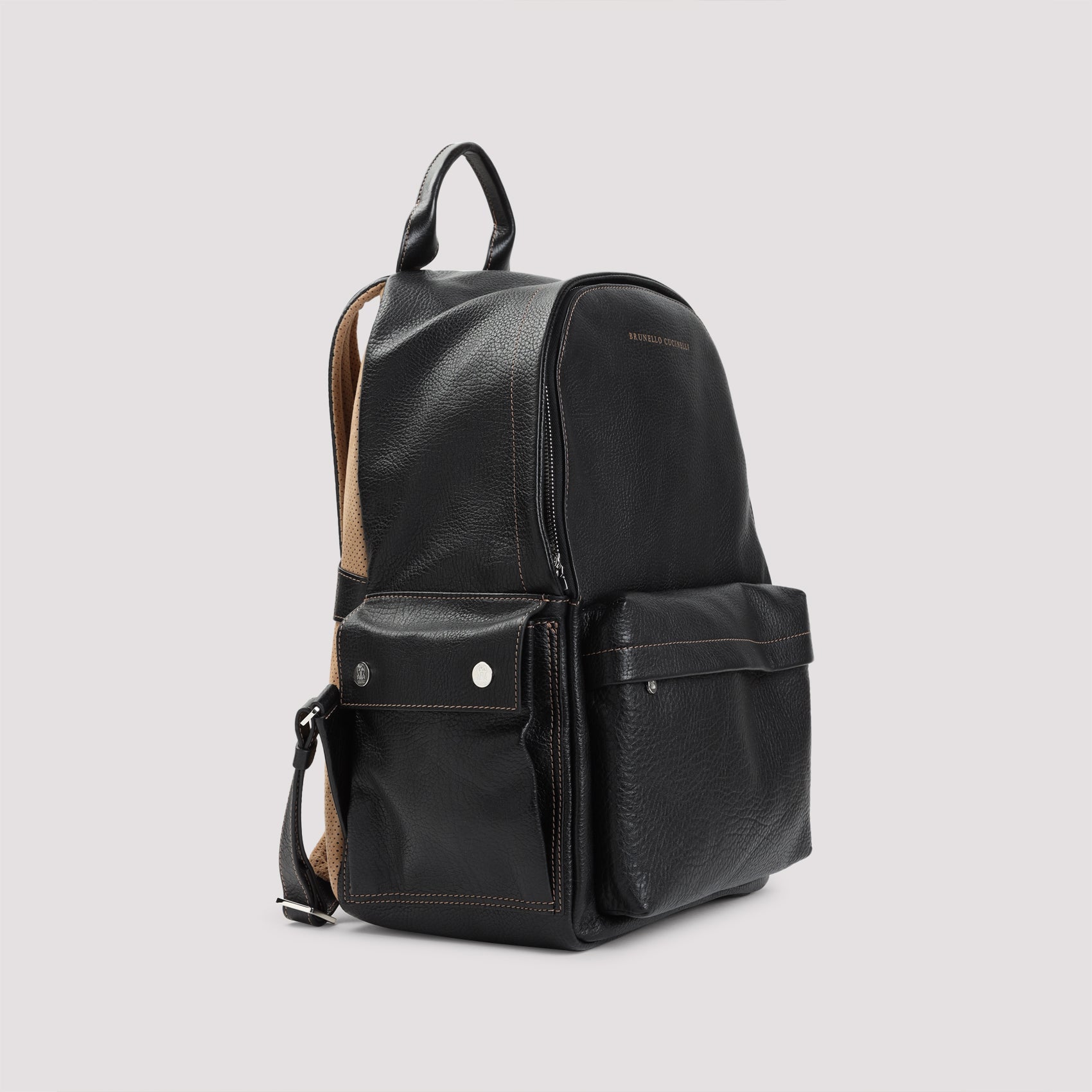 Brunello Cucinelli Grained Leather Backpack