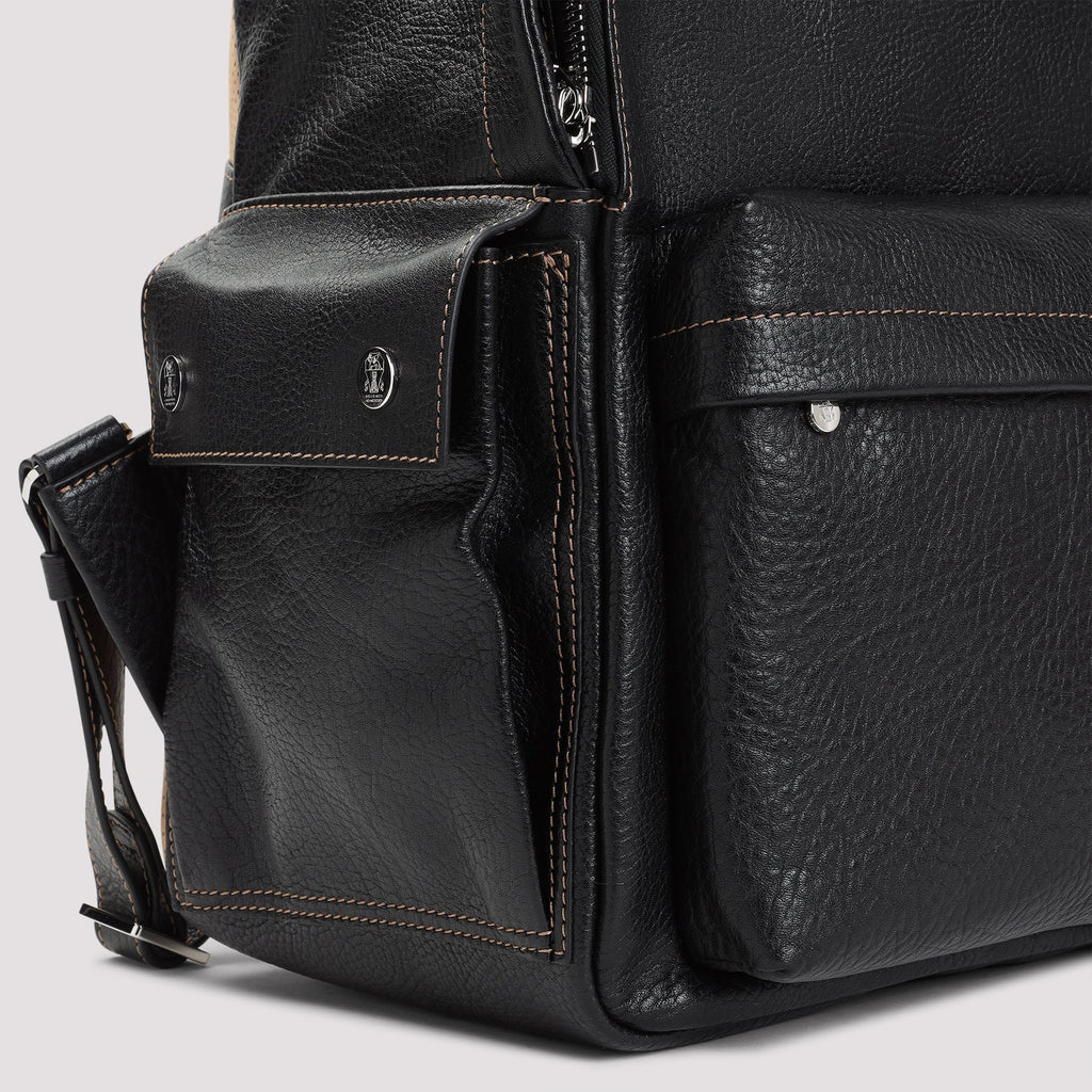 Brunello Cucinelli Grained Leather Backpack