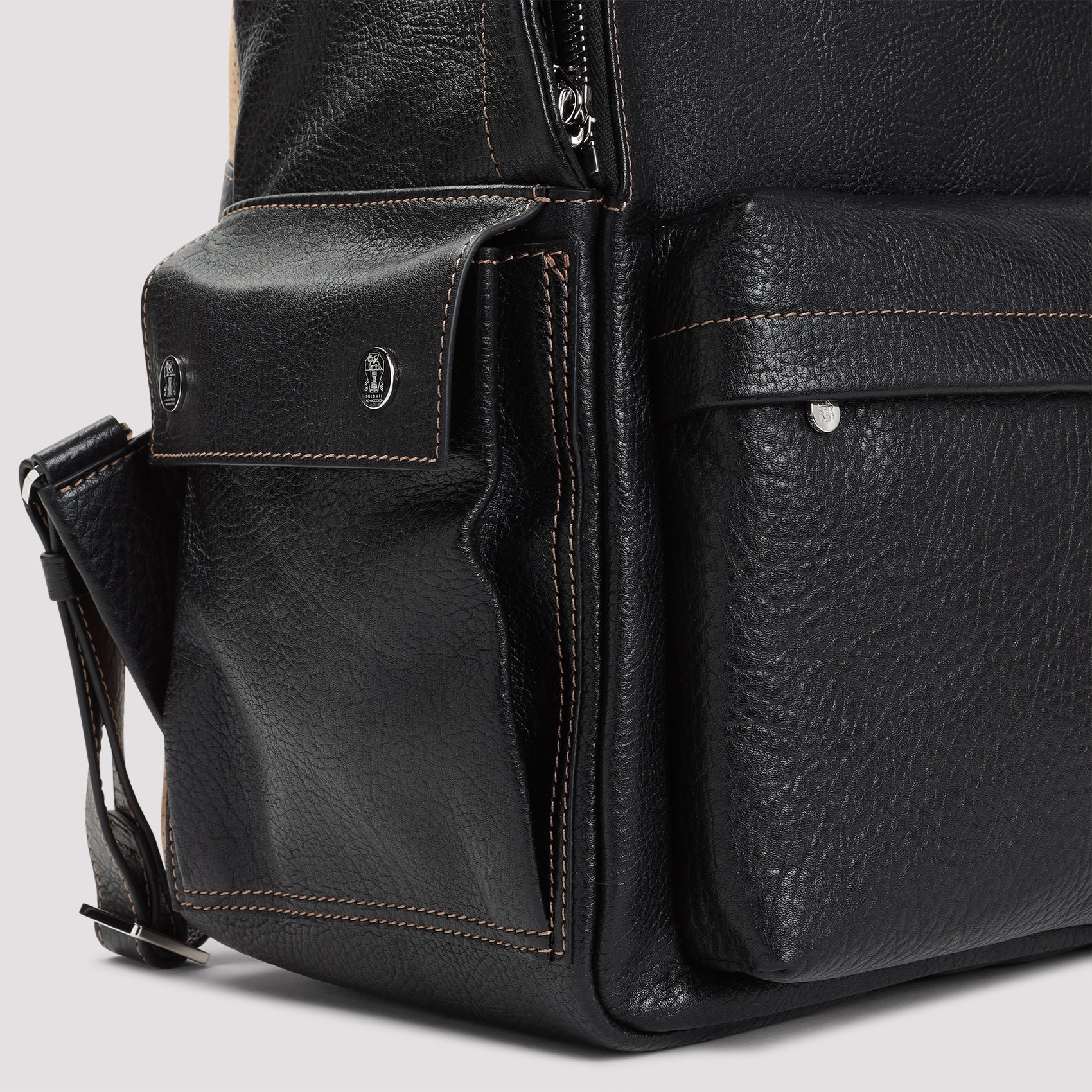 Brunello Cucinelli Grained Leather Backpack