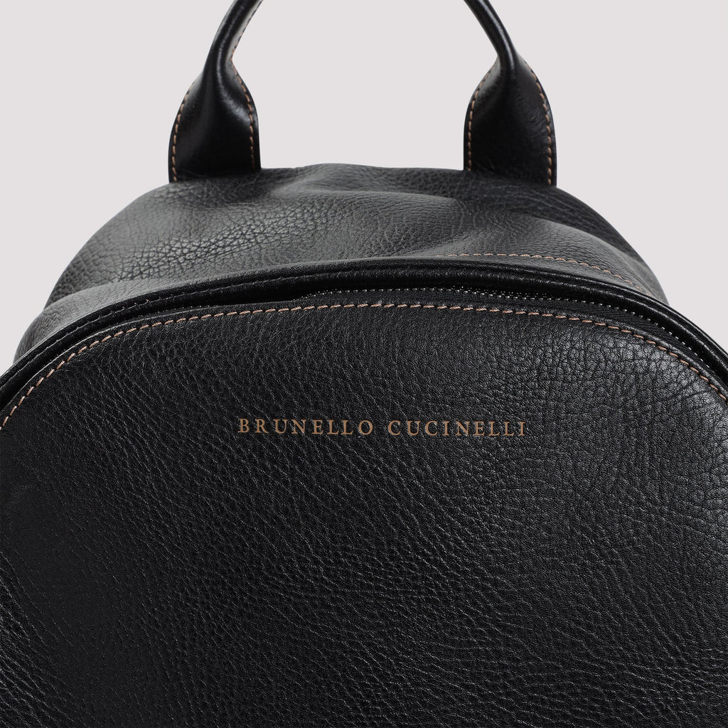 Brunello Cucinelli Grained Leather Backpack