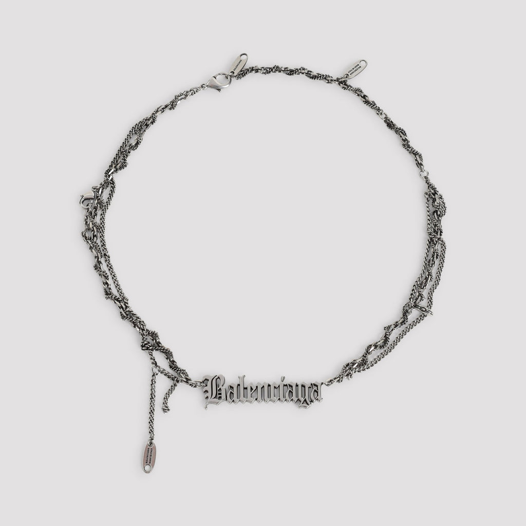 Balenciaga Typo Destroyed Necklace