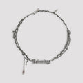 Balenciaga Typo Destroyed Necklace