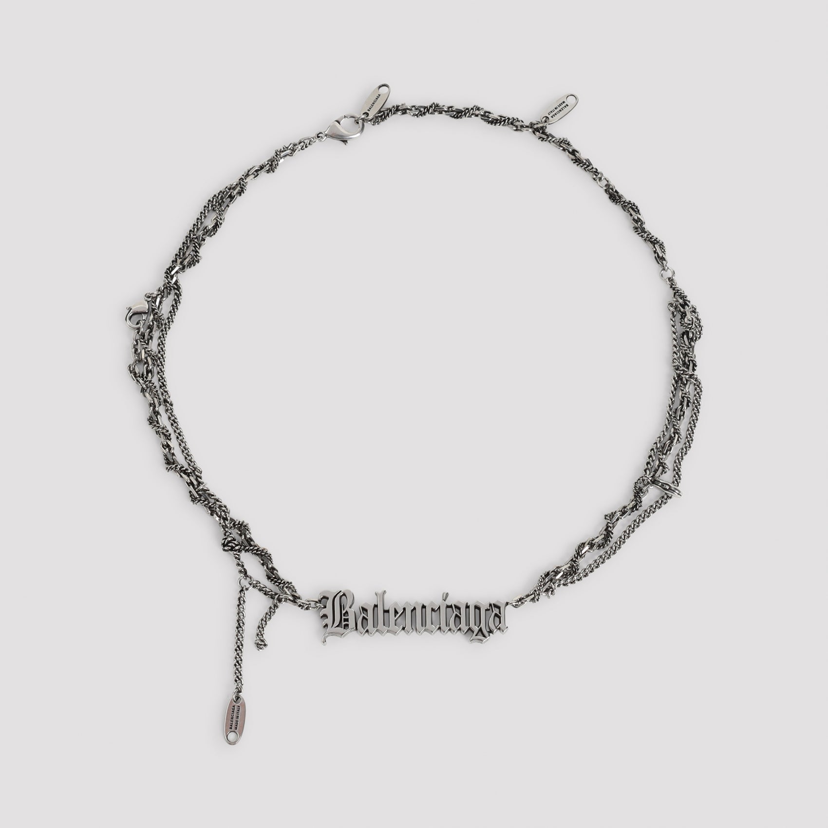 Balenciaga Typo Destroyed Necklace