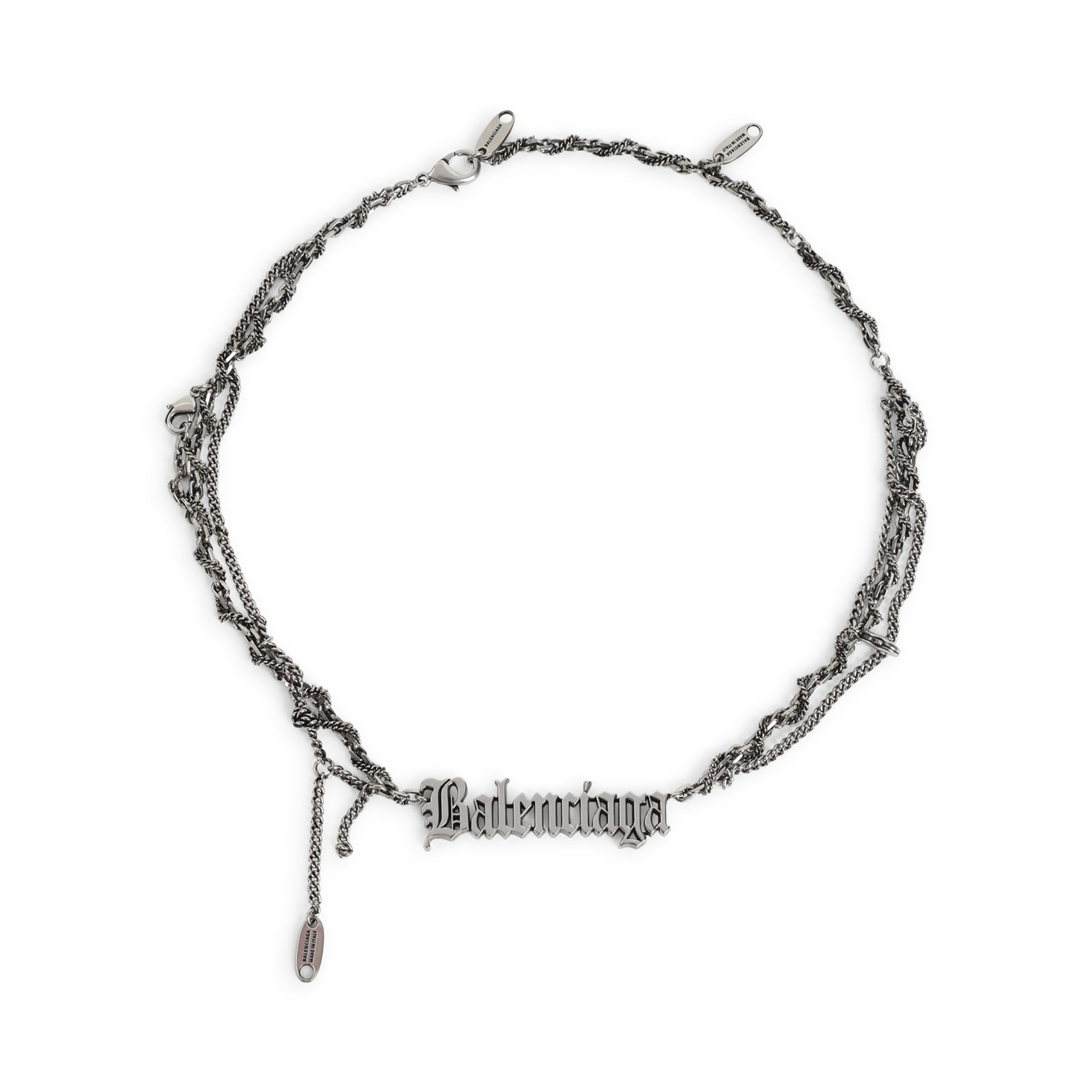 Balenciaga Typo Destroyed Necklace