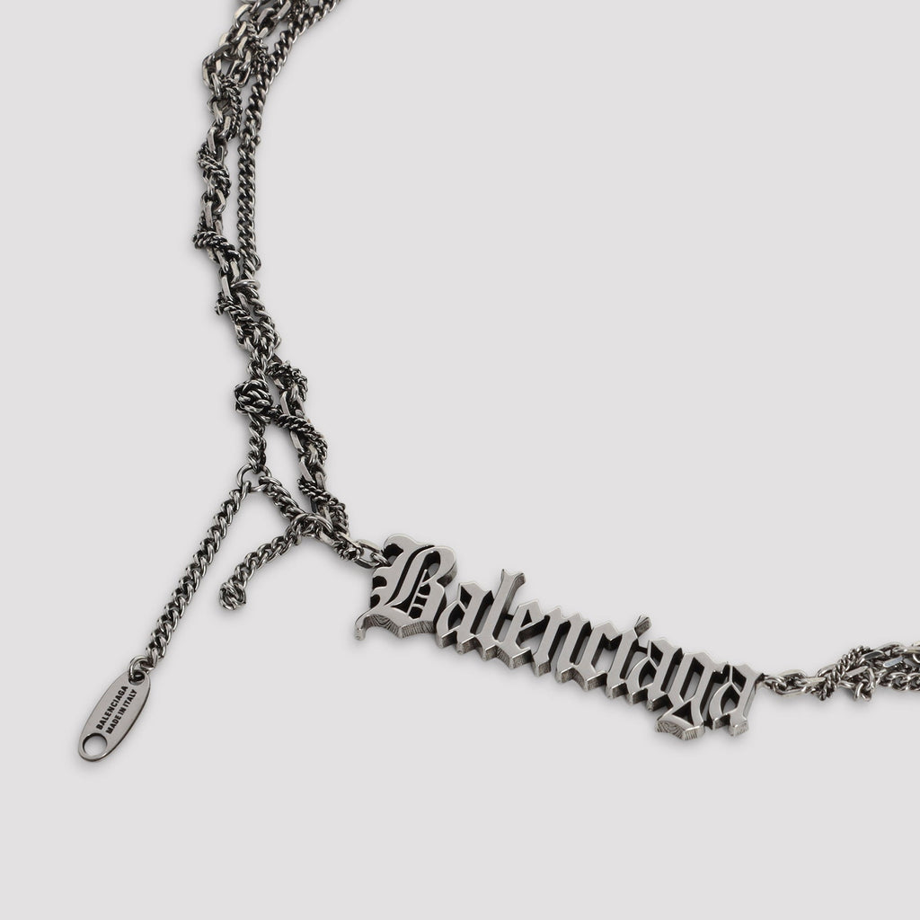 Balenciaga Typo Destroyed Necklace