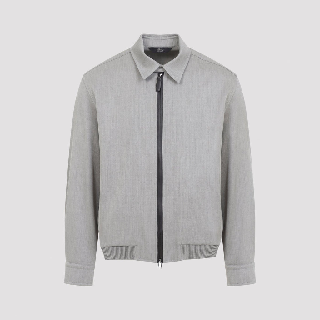Brioni Zip Up Blouson Jacket