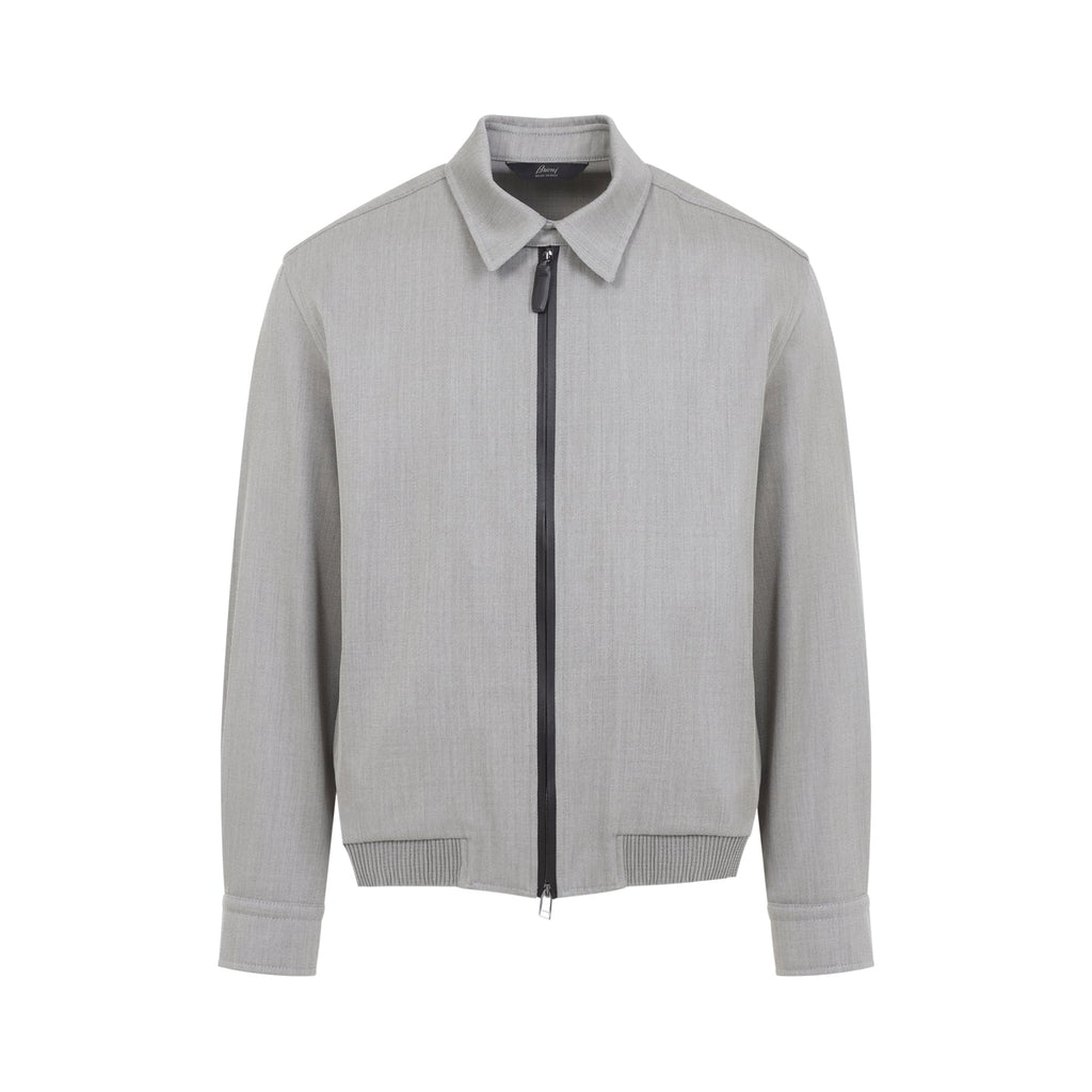 Brioni Zip Up Blouson Jacket